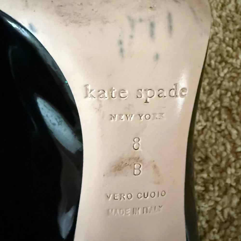 Kate Spade Black Patent Leather Heels - Picture 7 of 7
